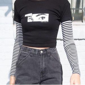 BRANDY MELVILLE I'LL MEET YOU IN NEW YORK TOP